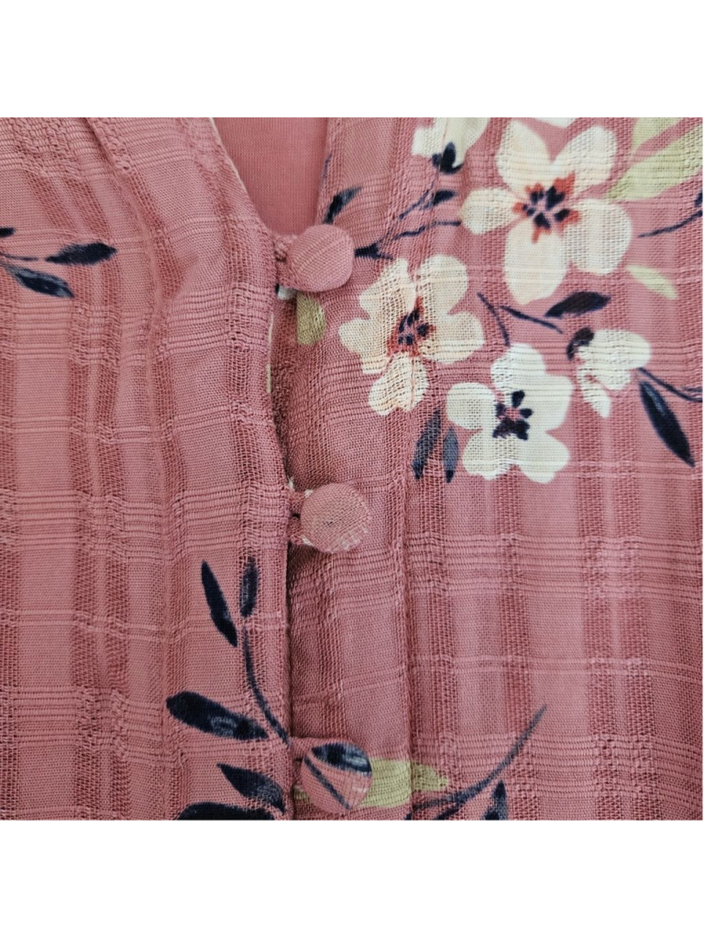 J.Jill Pink Floral Sleeveless Tiered Maxi Dress S TALL rayon boho pockets - Picture 11 of 13